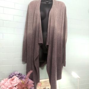 Ombre open front waterfall style cardigan. Mossy green M barefoot dreams brand